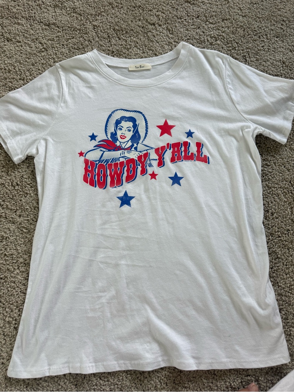 White "Howdy Y'All" Graphic Tee